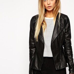 Vintage Leather Women's Moto Jacket